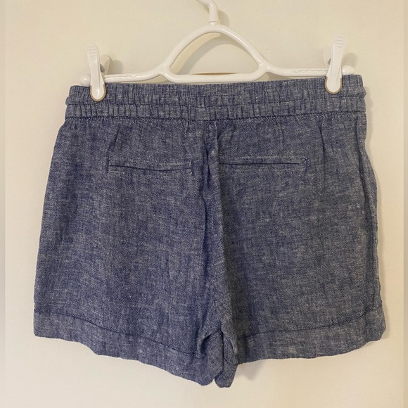 NWOT Old Navy blue linen shorts - Picture 2 of 2